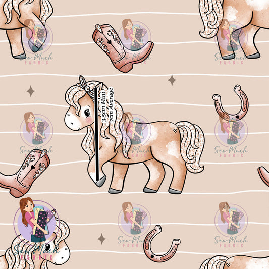 Horses Beige | Woven | Retail | MINI Scale