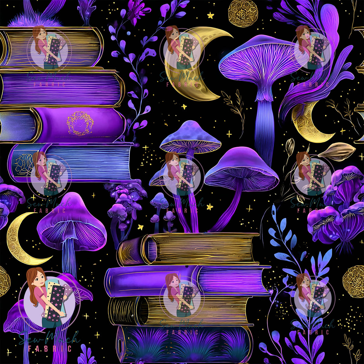 Books & Mushrooms | Woven | Retail | Average Scale
