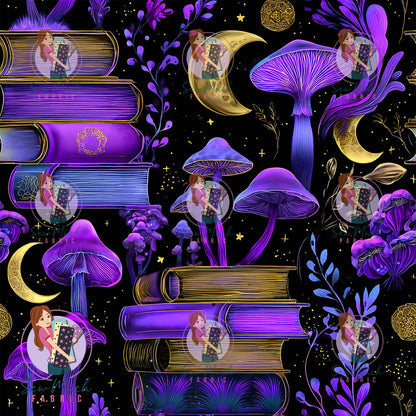 Books & Mushrooms | Woven | Retail | Average Scale