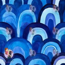 Load image into Gallery viewer, Blue Rainbows | Canvas | Retail | Average Scale
