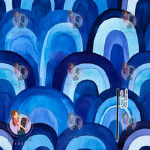 Load image into Gallery viewer, Blue Rainbows | Canvas | Retail | Average Scale
