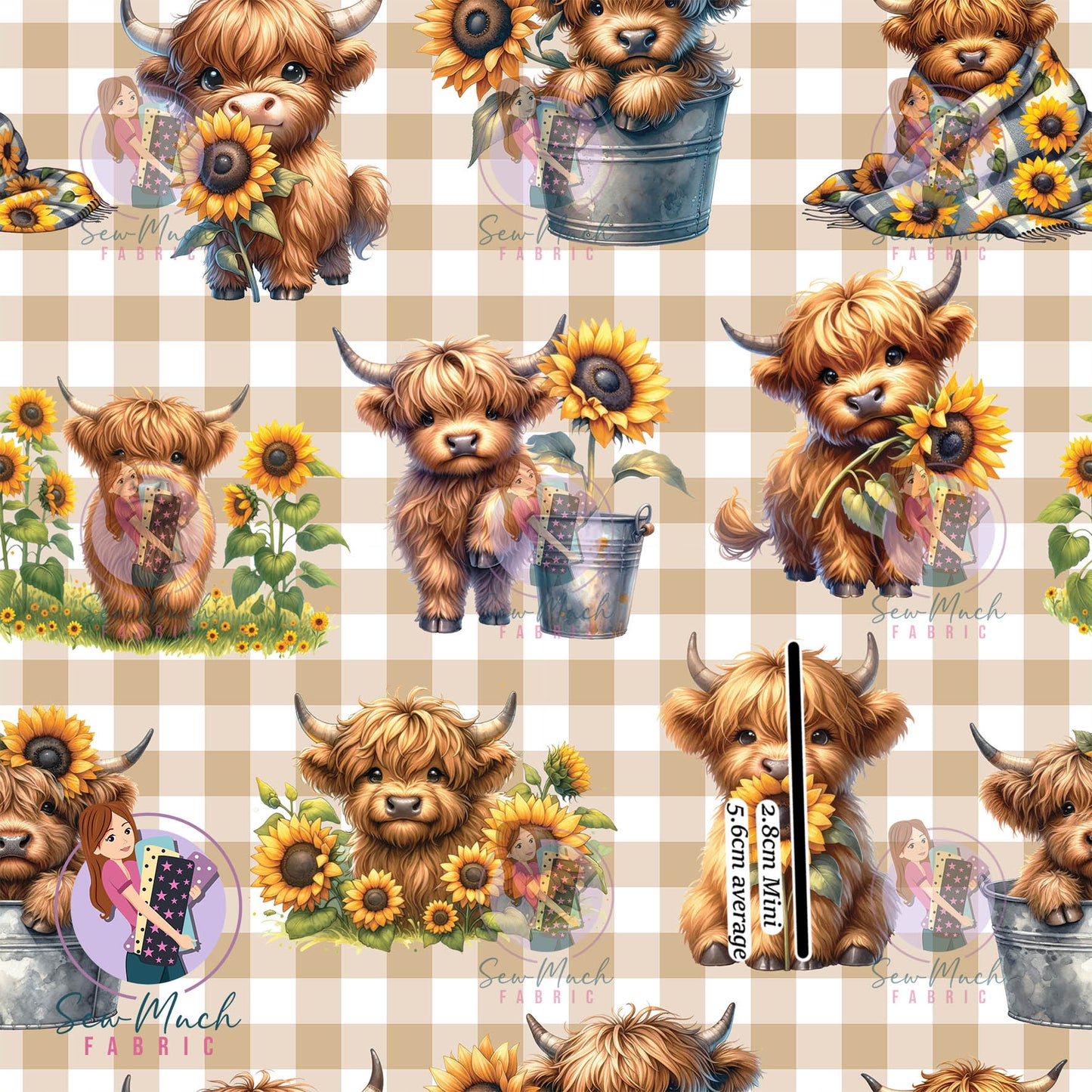Highland Sunflower Gingham | Woven | Retail | Average Scale