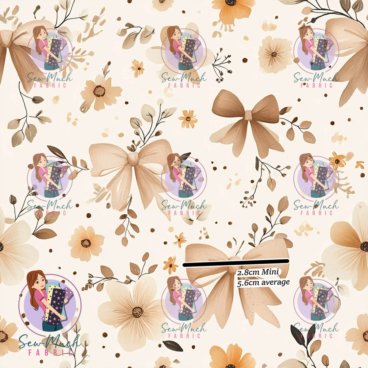 Floral Bows | Woven | Retail | MINI Scale