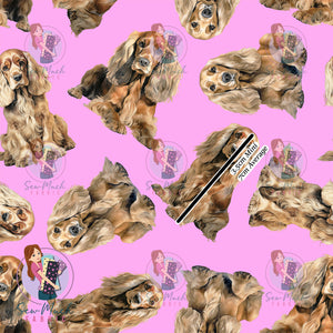 Cocker Spaniel Pink | Woven | Retail | MINI Scale