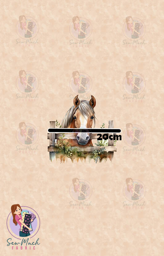 Horses | PANEL | Retail | Cotton Woven