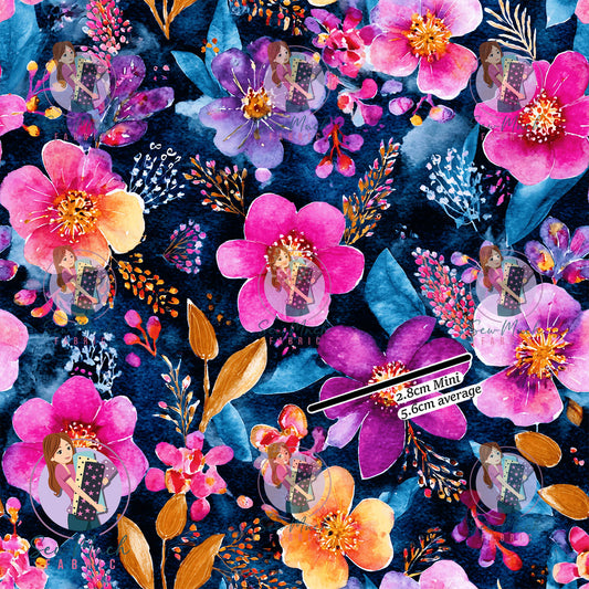 Floral TESSA  | French Terry | Retail | Average scale
