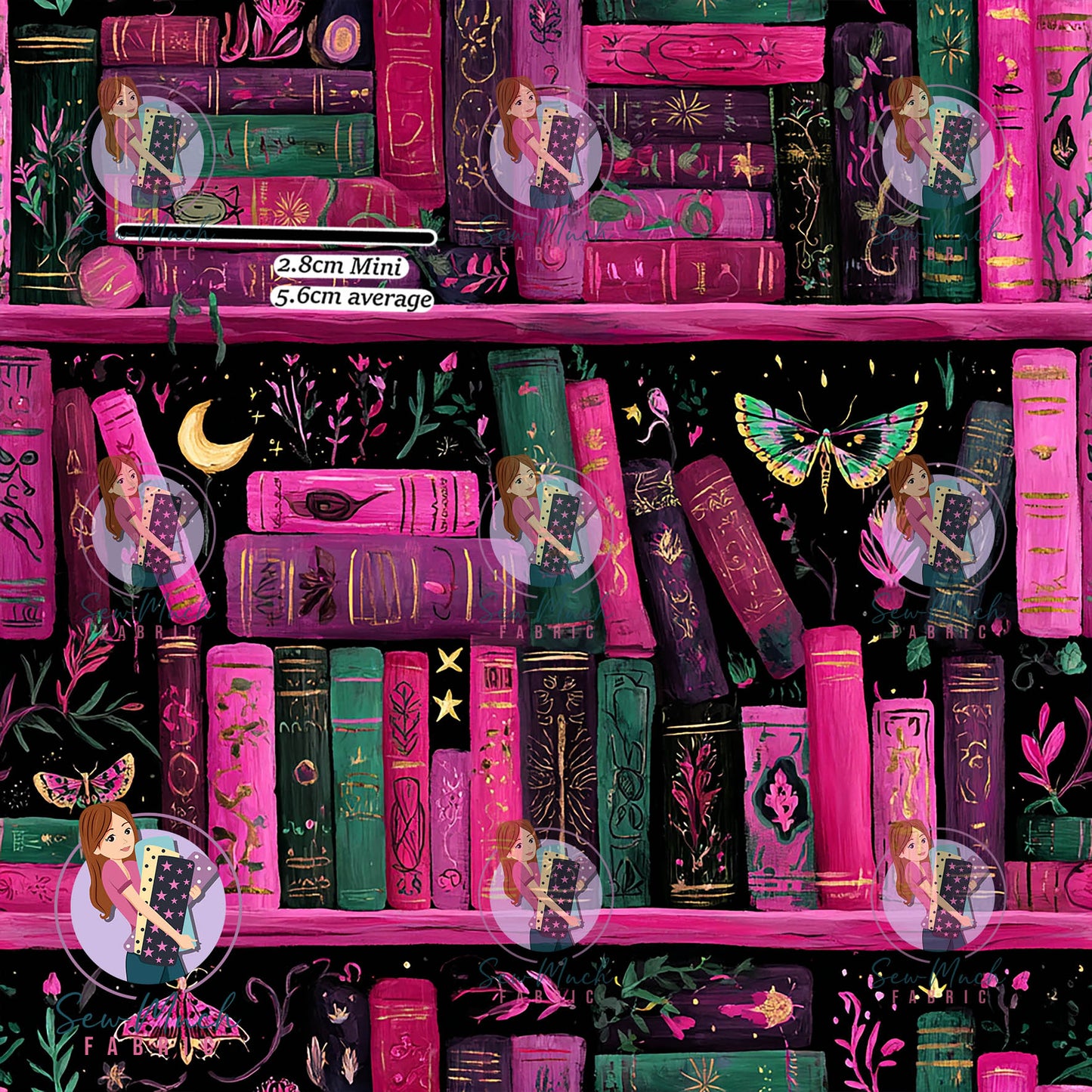 Pink Midnight Books | Canvas | Retail | Average Scale