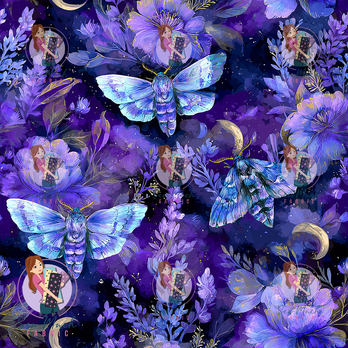 Moths, Flowers & Moon | Knit | Retail | Average Scale