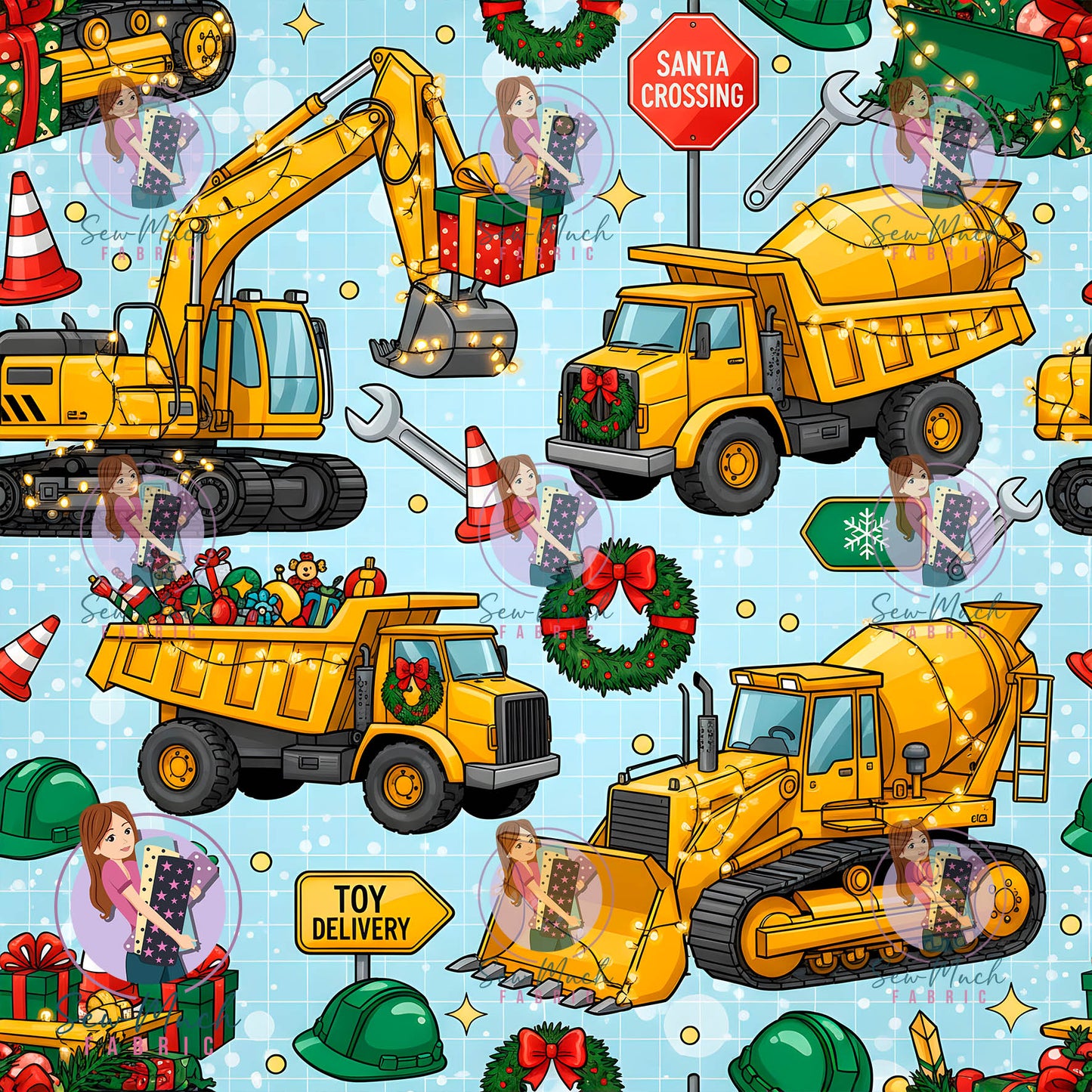 CHRISTMAS Pre-Order: Santa Crossing Yellow