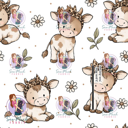 Bandana Cow & Flowers | Canvas | Retail | MINI Scale