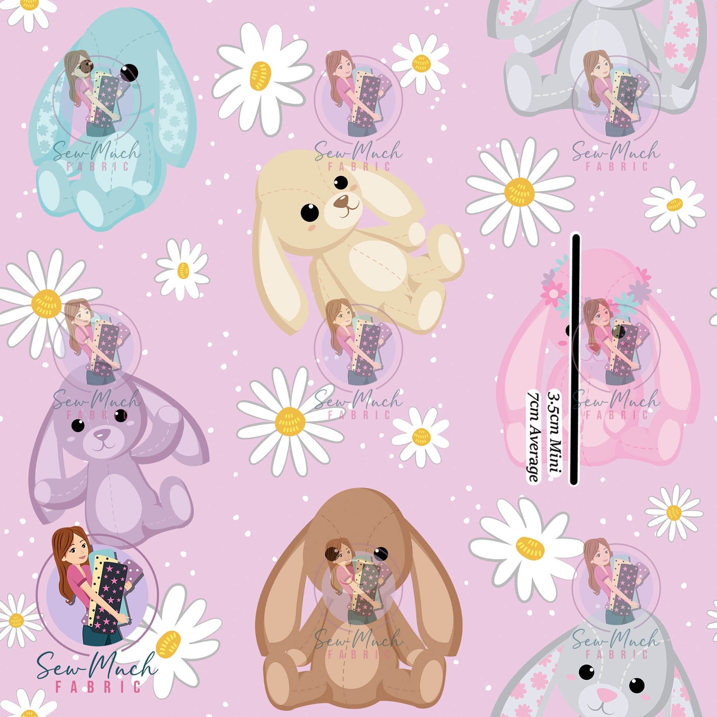 Bunny Pink/Purple | Woven | Retail | Average Scale