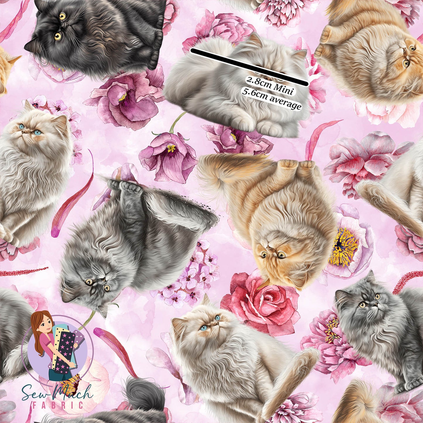 Scottish Fold Floral | Woven | Retail | Average Scale