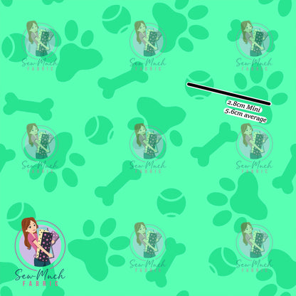 Paw Prints Aqua Green | Pre-Order |