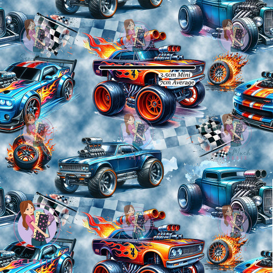 Race Cars | TWILL | Retail | Average Scale