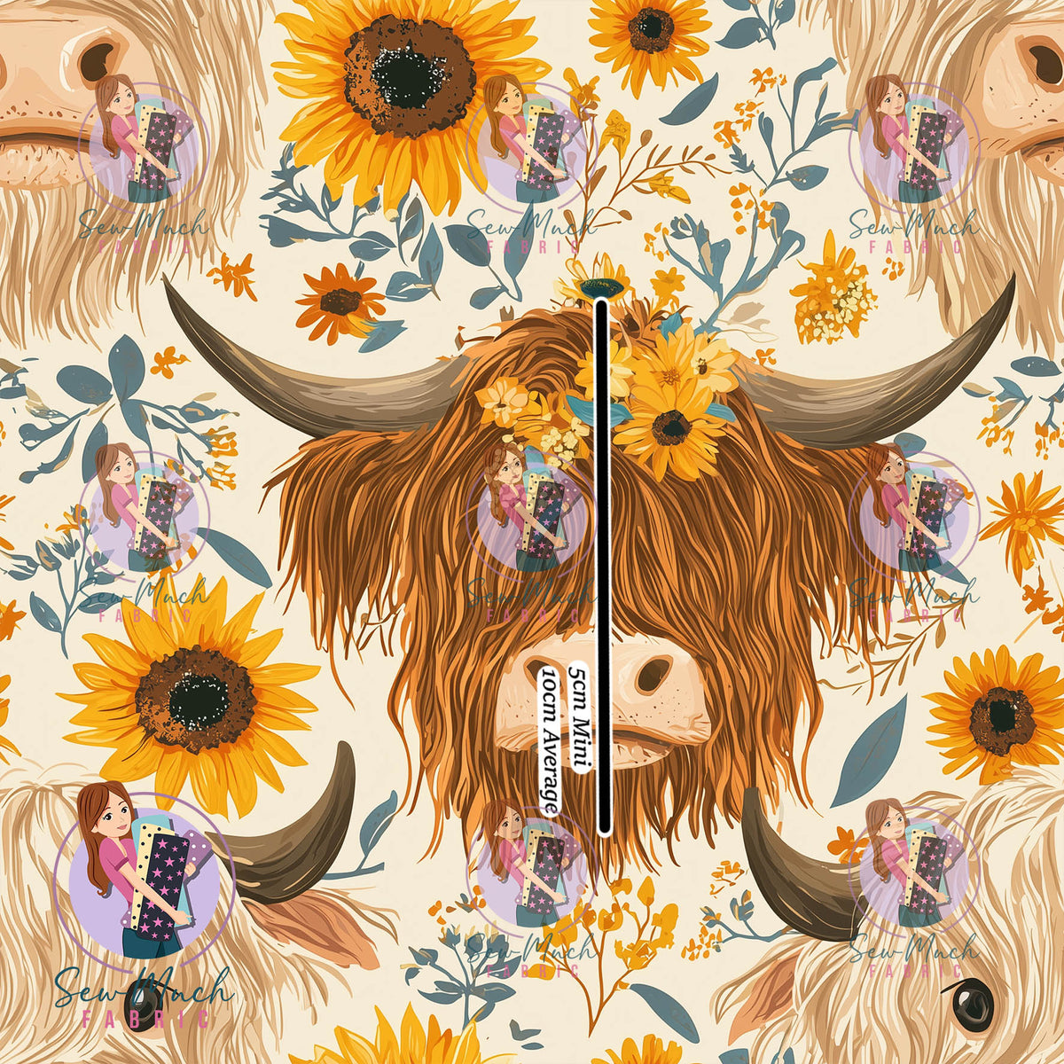 Sunflower Highlands | MINKY | Retail | Average Scale