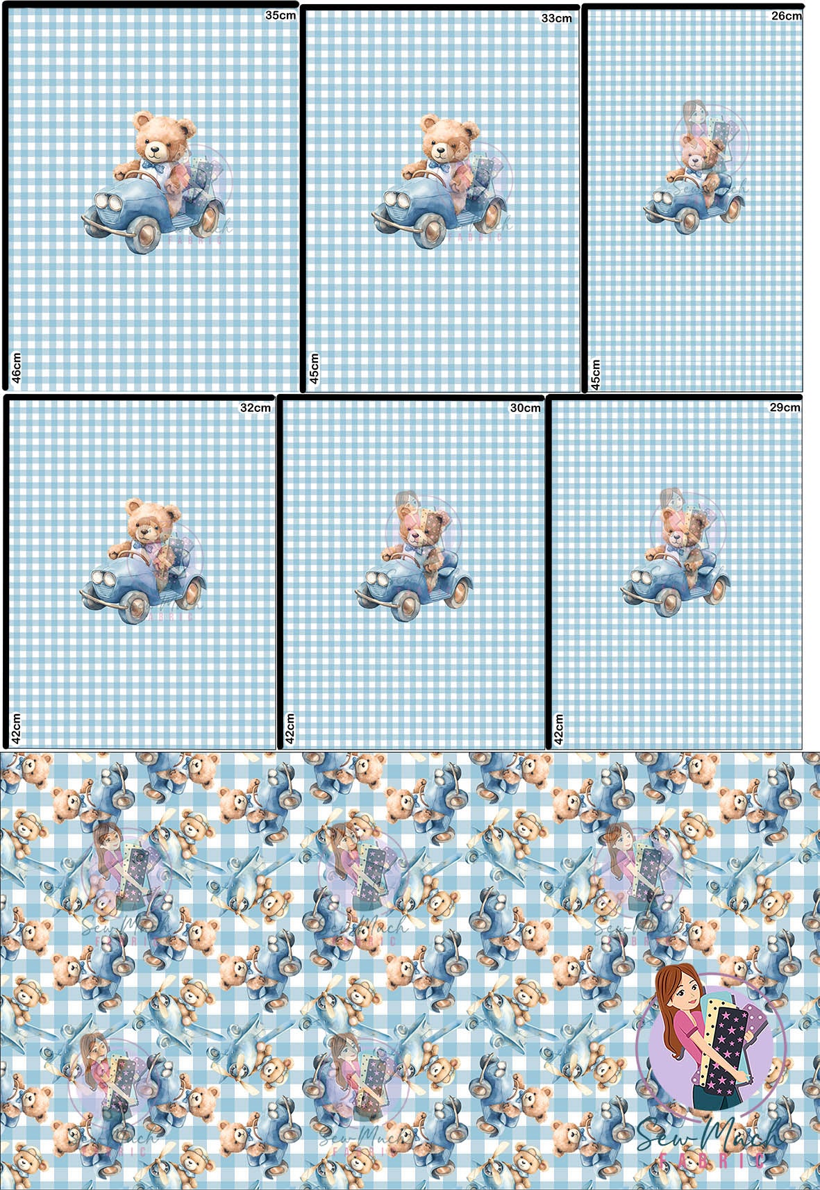 JULY Pre-Order (2): Teddy Transport Car 'PANEL FOR ROMPERS'