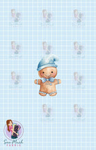 Load image into Gallery viewer, CHRISTMAS Pre-Order: Gingerbread Blue &#39;PANEL&#39;
