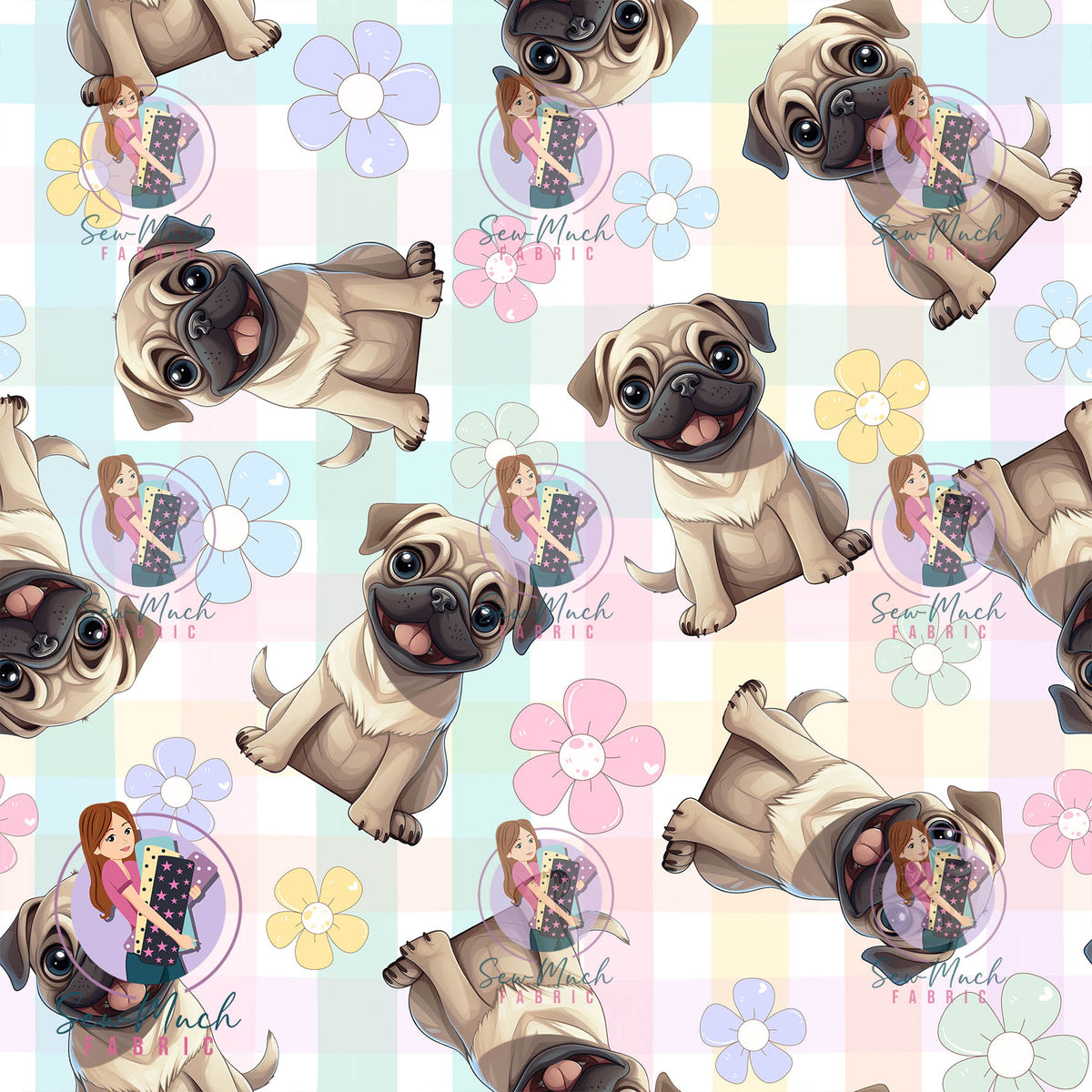 SEPTEMBER Pre-Order (2): Pug Floral