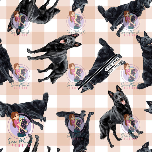 Black German Shepherd | Woven | Retail | MINI Scale