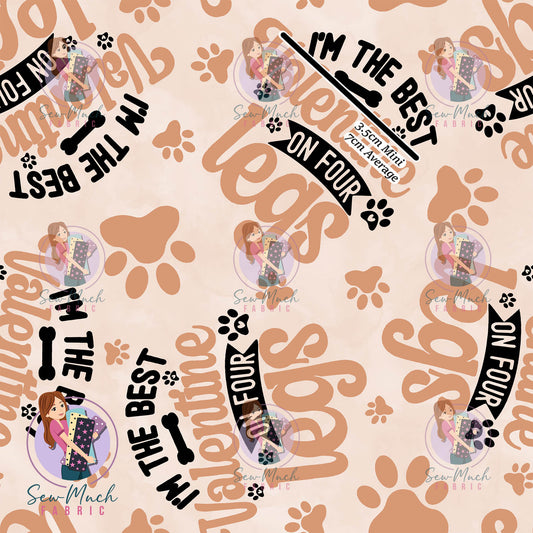 I'm the best Valentine | Woven | Retail | Average Scale
