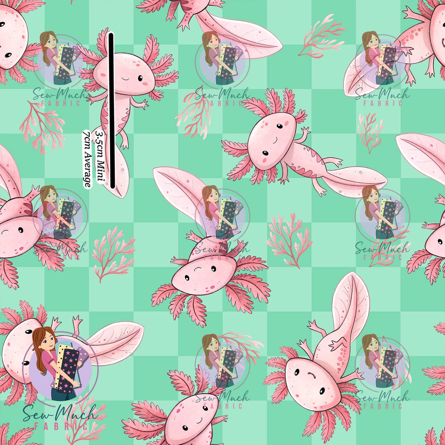 Axolotl Green | Woven | Retail | Average Scale