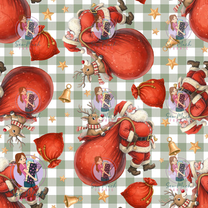 CHRISTMAS Pre-Order: Santa Sack Gingham