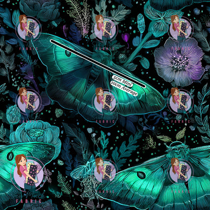 Green Moths | Canvas | Retail | Average Scale