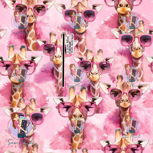 Pink Giraffe | Woven | Retail | Average Scale