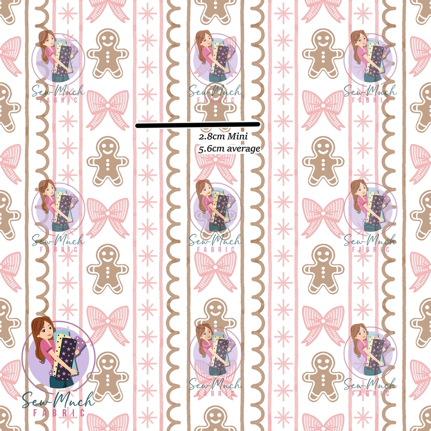 CHRISTMAS Pre-Order: Bow & Gingerbread Stripes