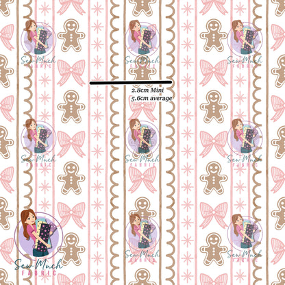 CHRISTMAS Pre-Order: Bow & Gingerbread Stripes