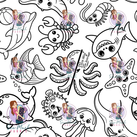 Colour in Under the Sea | Woven | Retail | Average Scale
