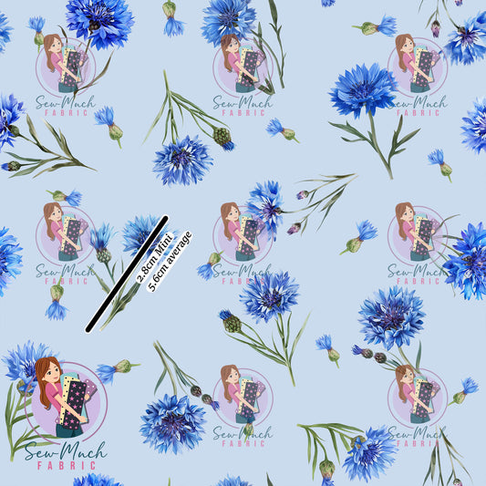 Cornflower Floral | Woven | Retail | Average Scale