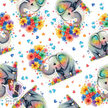 Load image into Gallery viewer, Floral Elephant Love | Woven | Retail | Average Scale
