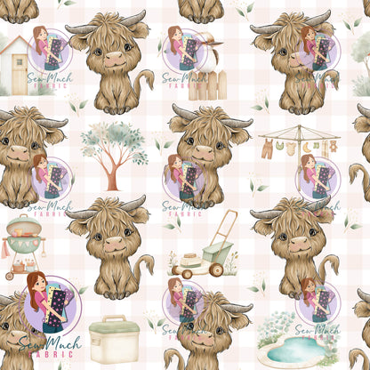 SEPTEMBER Pre-Order (1): Highland Cow Aussie Background