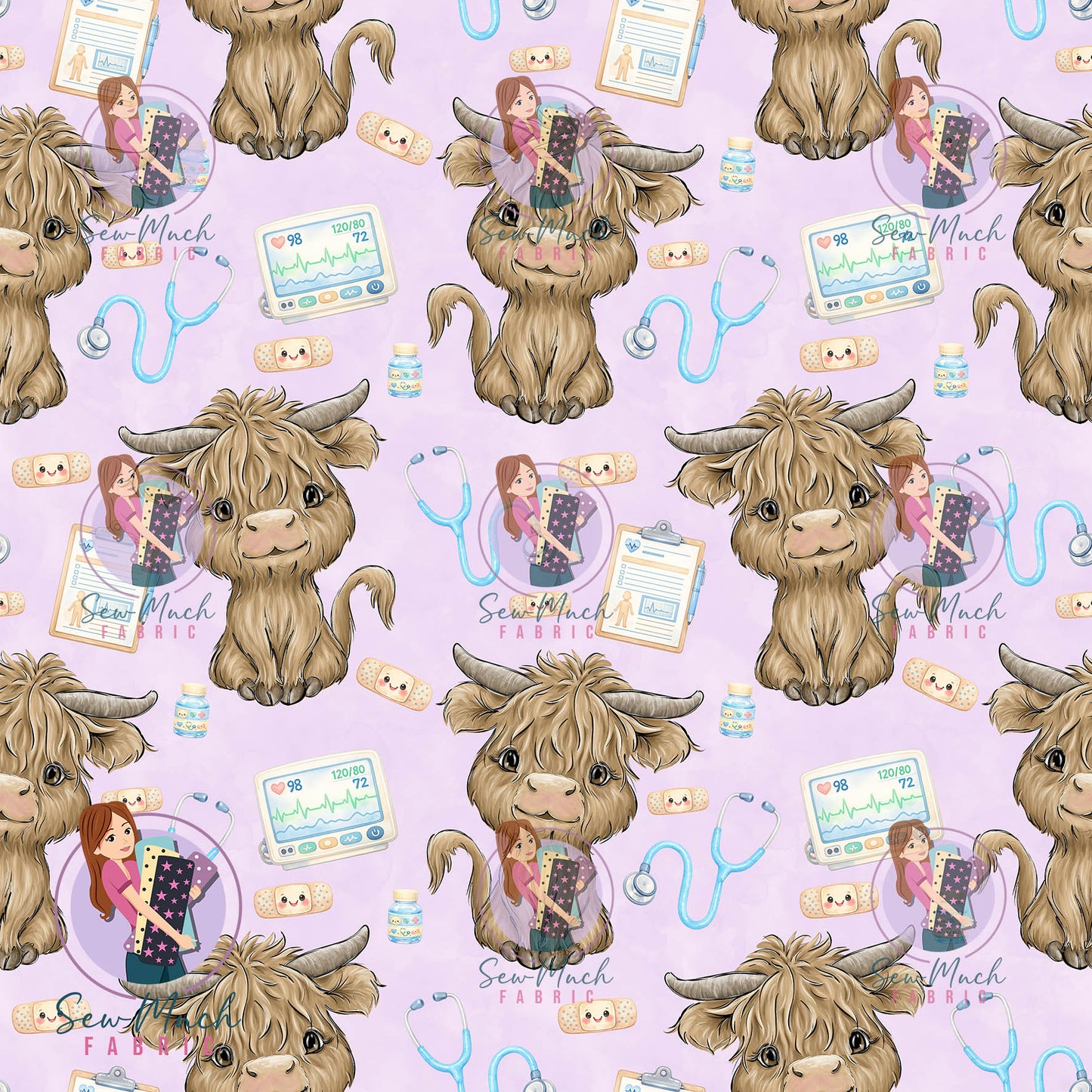 JULY Pre-Order (1): Highland Cow Purple