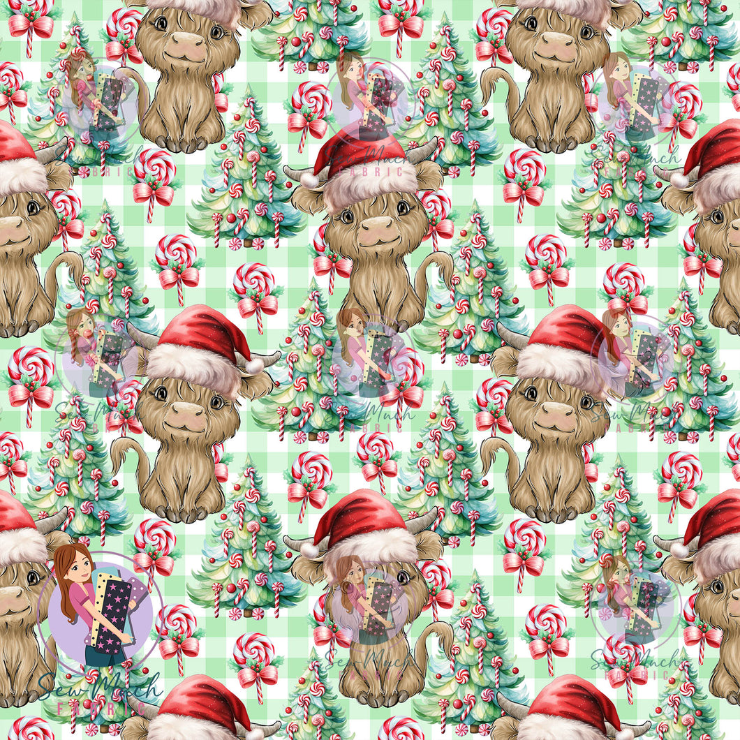 CHRISTMAS Pre-Order: Highland Cow Candy Cane Lane