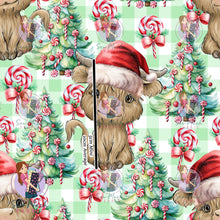 Load image into Gallery viewer, CHRISTMAS Pre-Order: Highland Cow Candy Cane Lane
