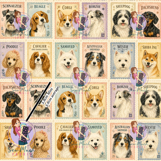 Dog Stamps | Woven | Retail | Average Scale