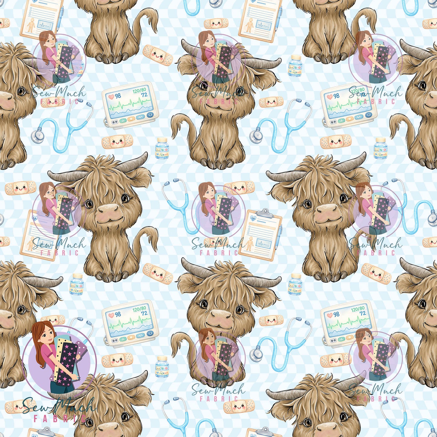 JULY Pre-Order (1): Highland Cow Blue