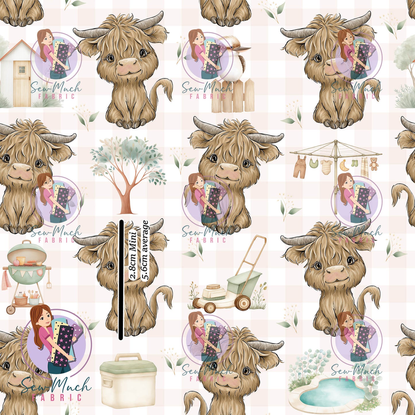 SEPTEMBER Pre-Order (1): Highland Cow Aussie Background