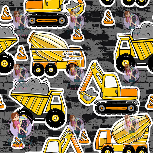 Yellow Trucks | Canvas | Retail | Average Scale