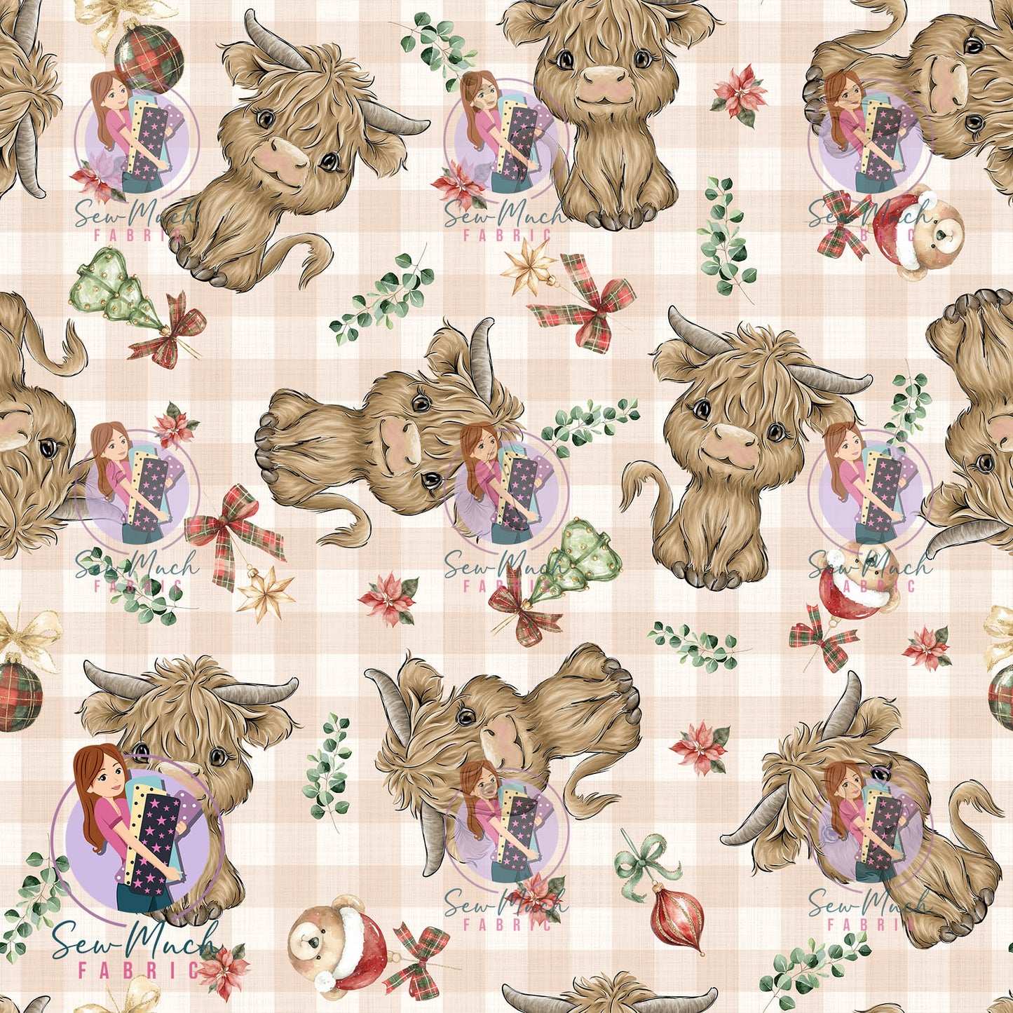 CHRISTMAS Pre-Order: Highland Cow Christmas Ornaments