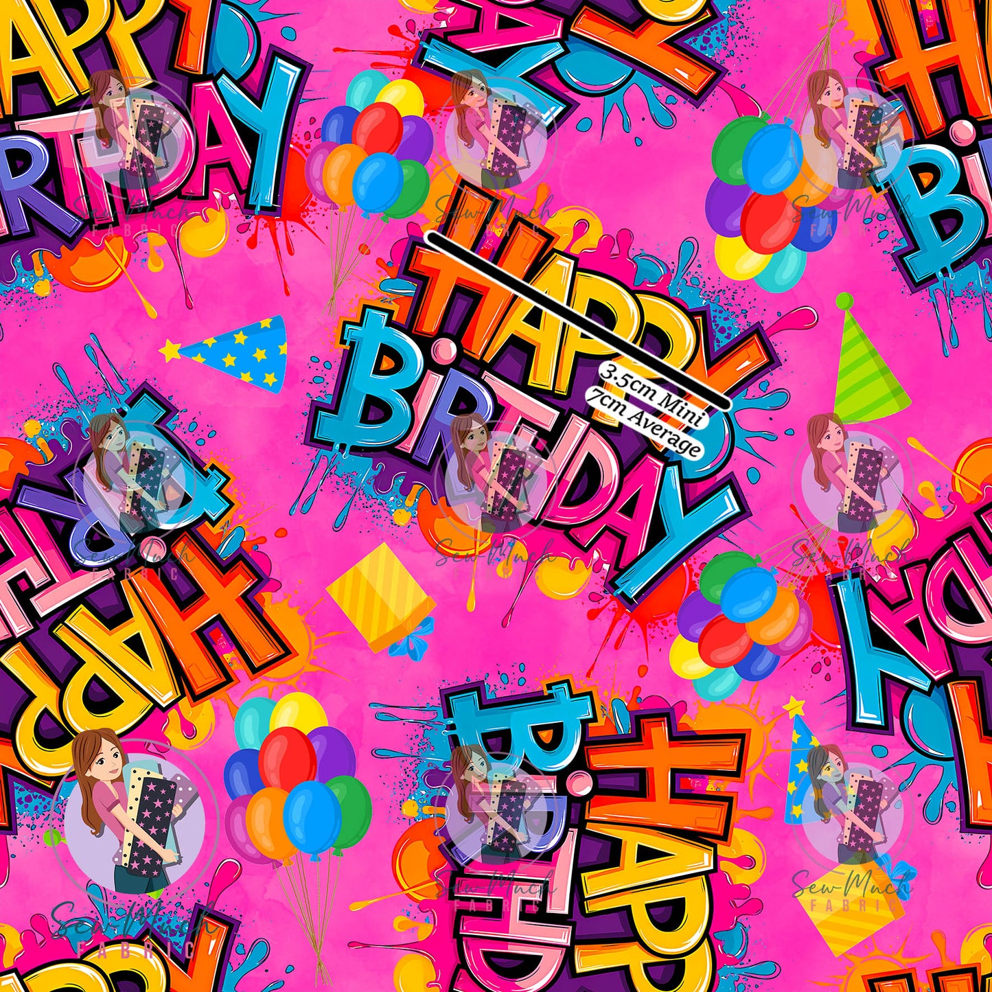 Happy Birthday Pink | Knit | Retail | Average Scale