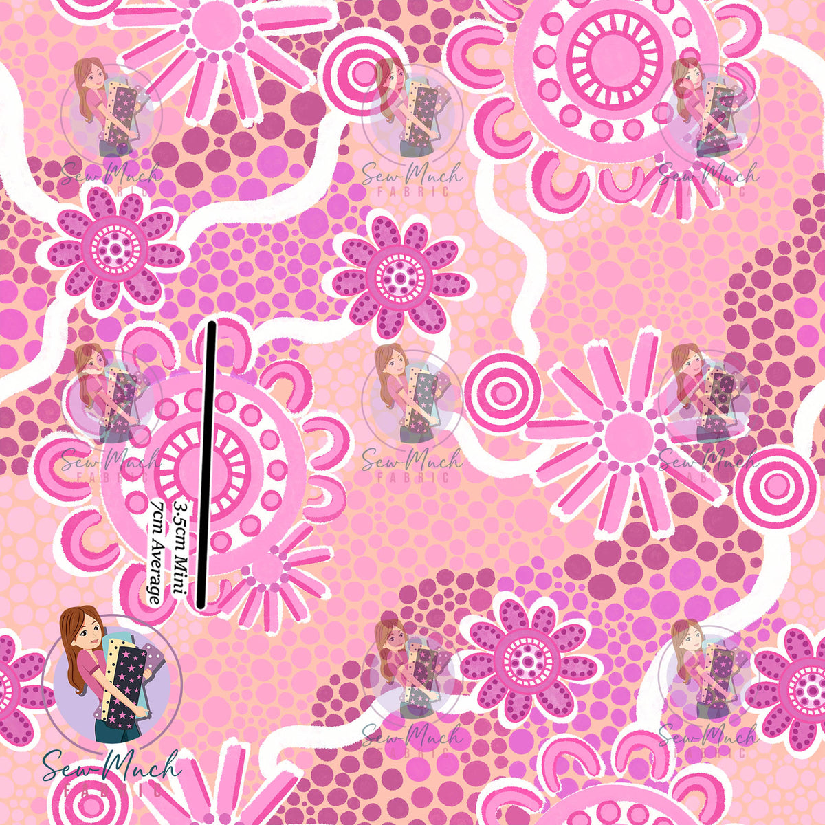 Paths of Connection- Pink Bloom | Knit | Retail | Average Scale