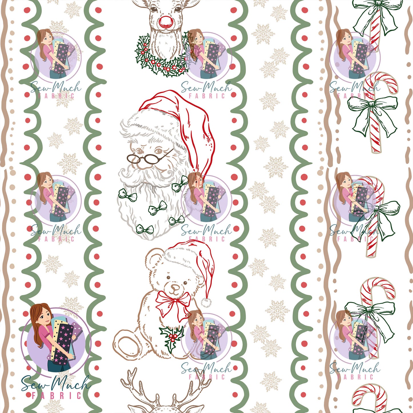 CHRISTMAS Pre-Order: Christmas Red & Green Stripes