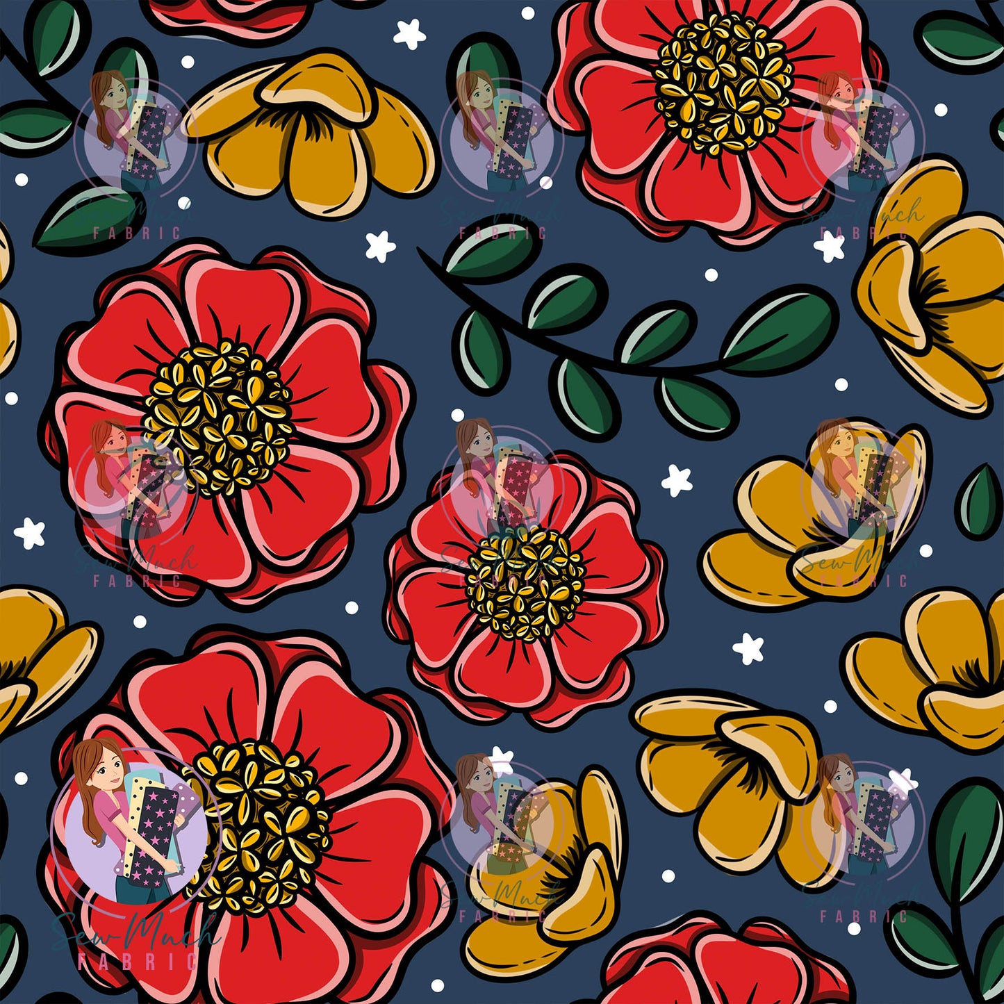 Christmas: Floral GABRIELLA | Woven | Retail | Average Scale