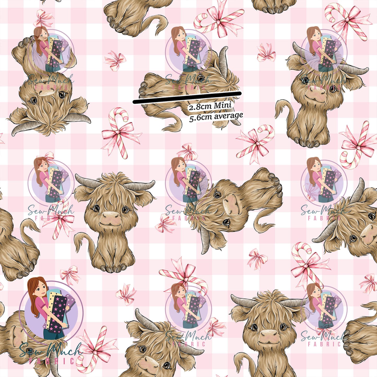 CHRISTMAS Pre-Order: Highland Cow Pink