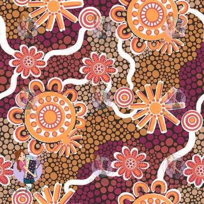 Paths of Connection - Warm Country | Woven | Retail | Average Scale