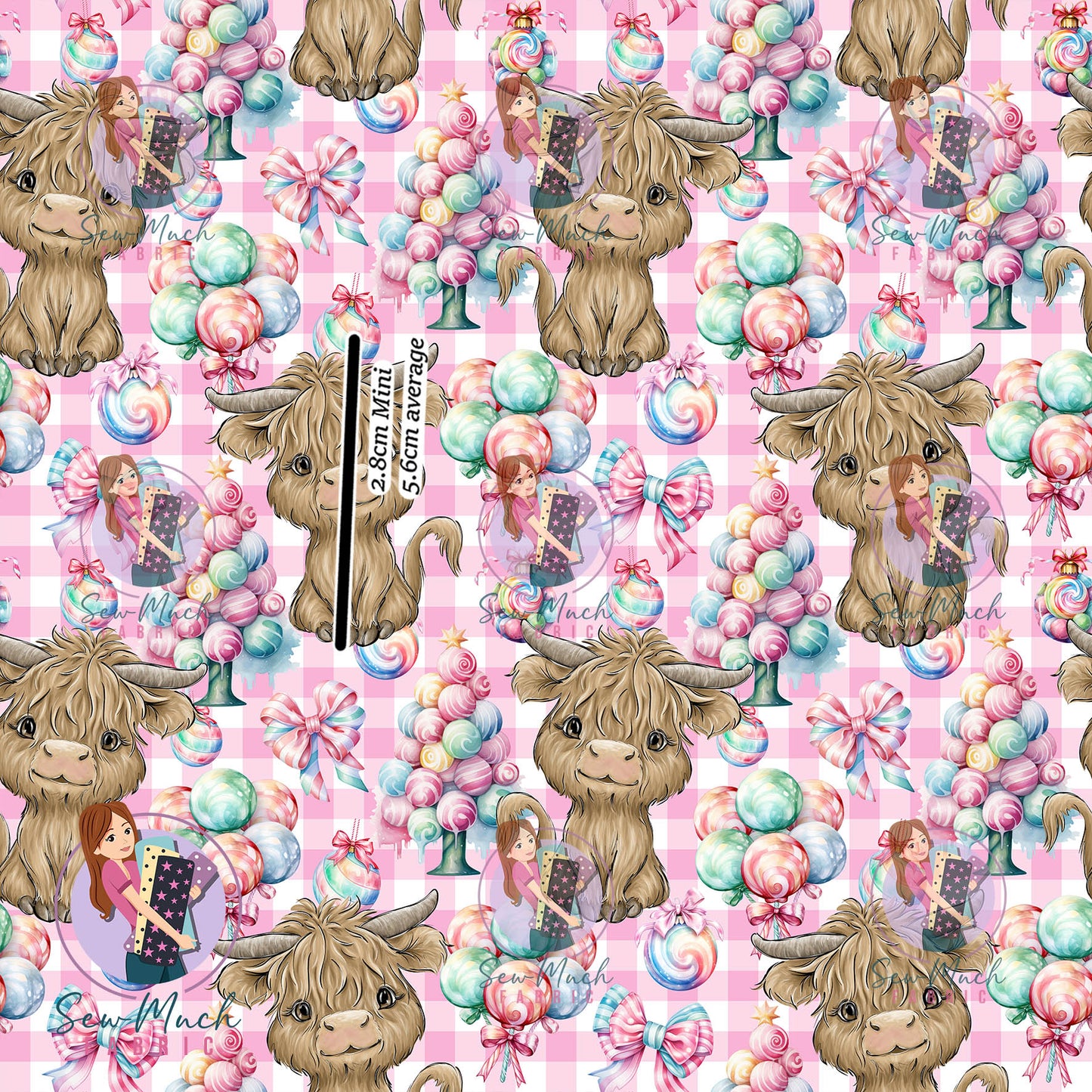Christmas: Highland Pink Gingham | Woven | Retail | Average Scale