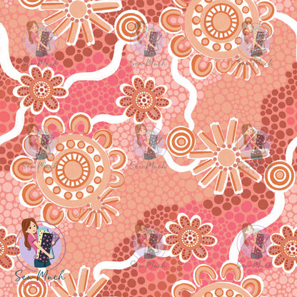 Paths of Connection - Sunset Sands | Woven | Retail | Average Scale